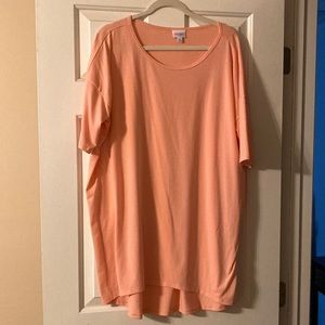 Salmon high low tunic